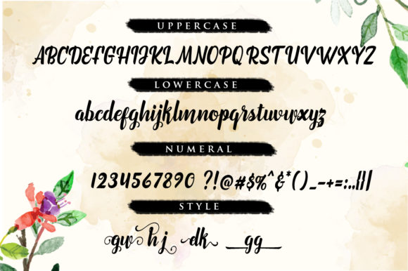 Marchelina Script Font PNG with transparent background - Preview 2