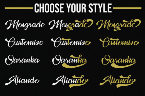 Mosgrade Font PNG with transparent background - Preview 1