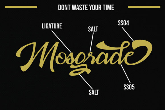 Mosgrade Font PNG with transparent background - Preview 2