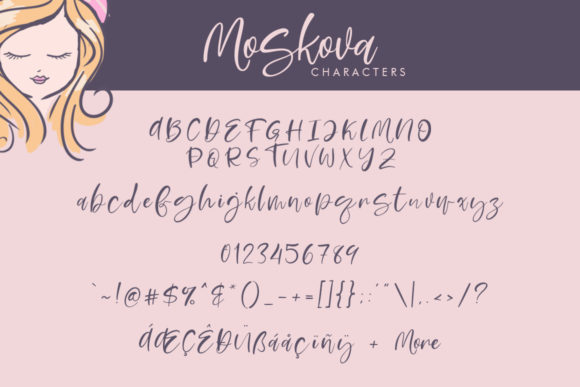 Moskova Duo Font PNG with transparent background - Preview 5