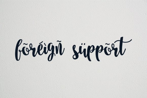 Nanda Script Font PNG with transparent background - Preview 3