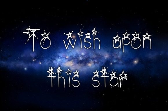 Northern Stars Spaced Font PNG with transparent background - Preview 1