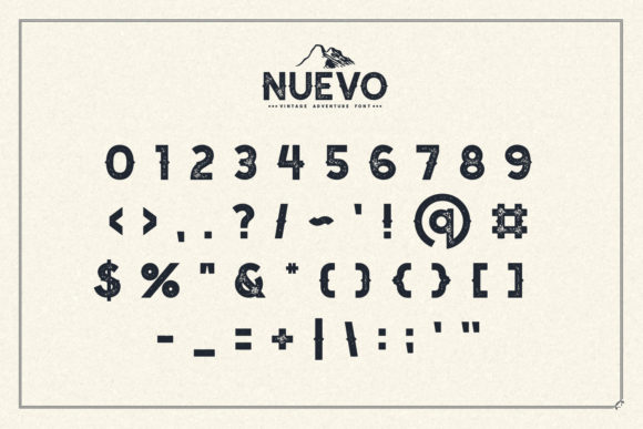 Nuevo Font PNG with transparent background - Preview 5
