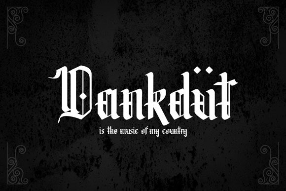 Omerta Font PNG with transparent background - Preview 3