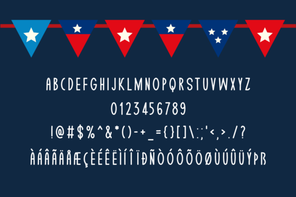 Our Independence Font PNG with transparent background - Preview 3
