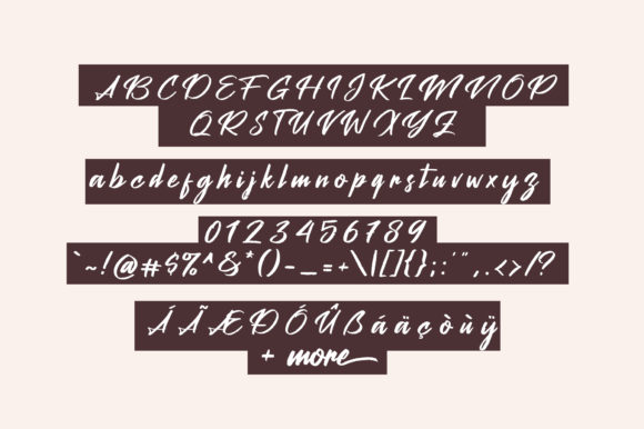 Peach Pen Font PNG with transparent background - Preview 5