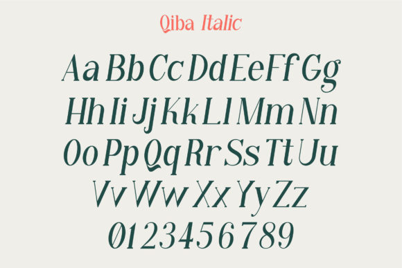 Qiba Font PNG with transparent background - Preview 5