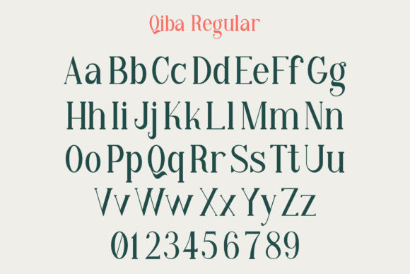 Qiba Font PNG with transparent background - Preview 6