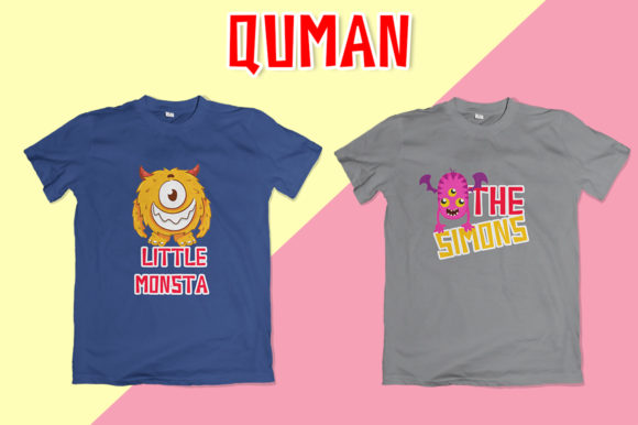Quman Font PNG with transparent background - Preview 2
