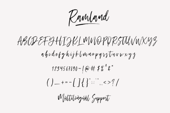Ramland Font PNG with transparent background - Preview 5