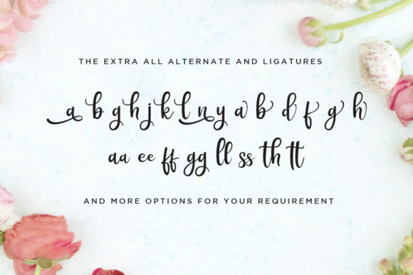 Rothena Font PNG with transparent background - Preview 4