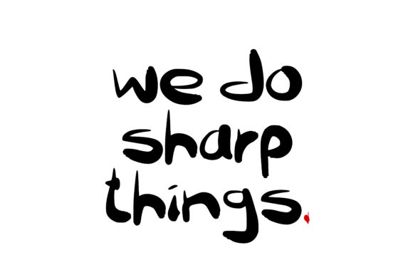 Sharp Things Font PNG with transparent background - Preview 2