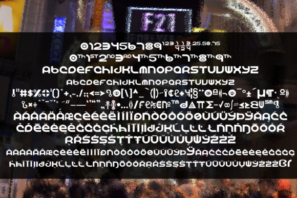 Shibuya Dancefloor Family Font PNG with transparent background - Preview 1