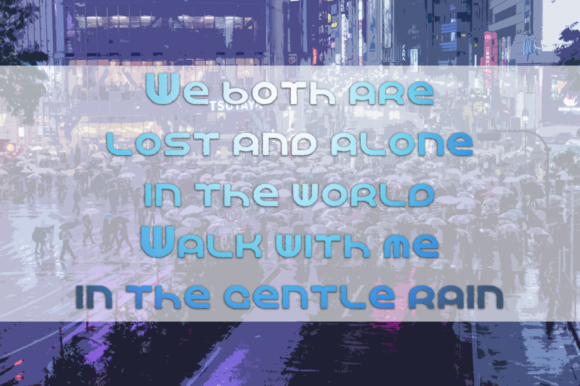 Shibuya Dancefloor Family Font PNG with transparent background - Preview 4