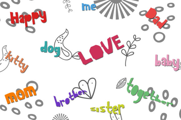 Skit Cut Font PNG with transparent background - Preview 1