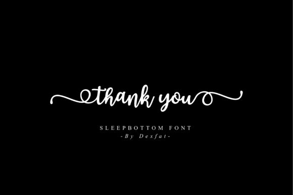 Sleepbottom Font PNG with transparent background - Preview 4