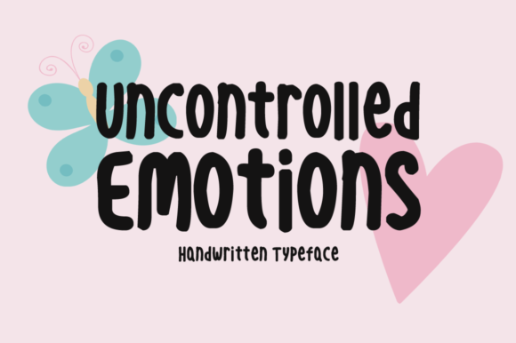 Uncontrolled Emotions Font by Instagram Fonts · Creative Fabrica font preview