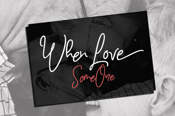 When Love Script & Handwritten Font By elcodetype