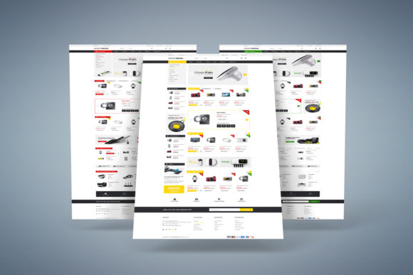 3 Homepage - Ecommerce PSD Template