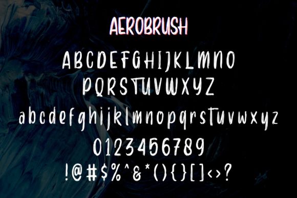 Aerobrush Font - Preview 4