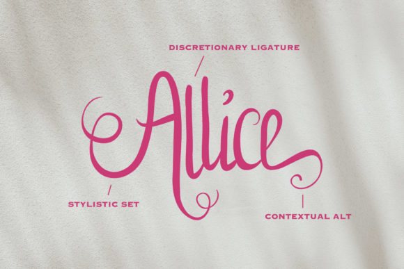 Allice Font - Preview 1