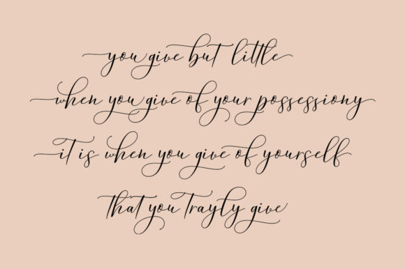 Amorra Script Font PNG with transparent background - Preview 2