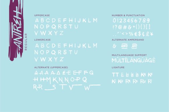 Antreh Font - Preview 5