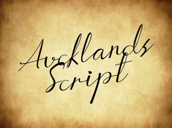 Aucklands Script Font - Preview 1
