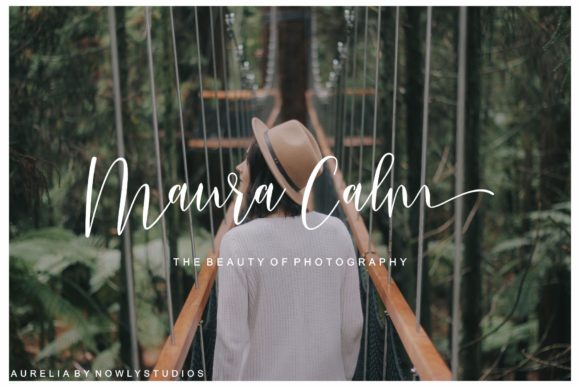 Aurelia Script Font - Preview 6