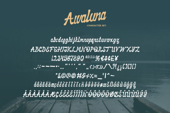 Awaluna Font - Preview 3