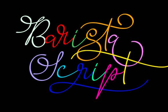 Barista Script Font - Preview 2