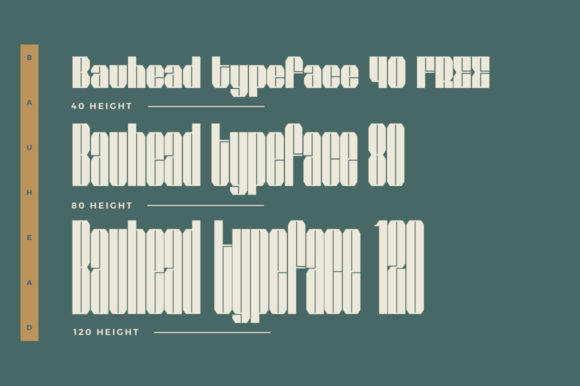 Bauhead Font - Preview 1