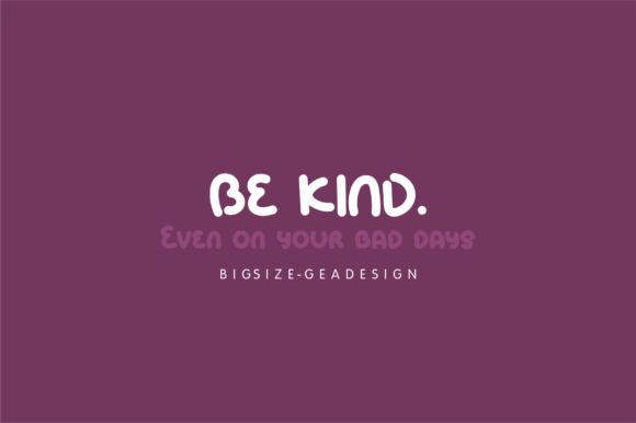 Big Size Font - Preview 3