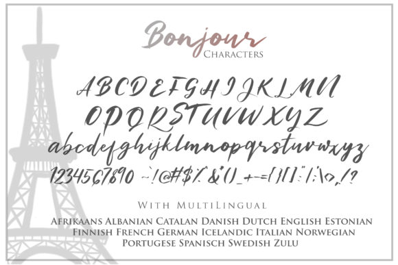 Bonjour Font - Preview 6