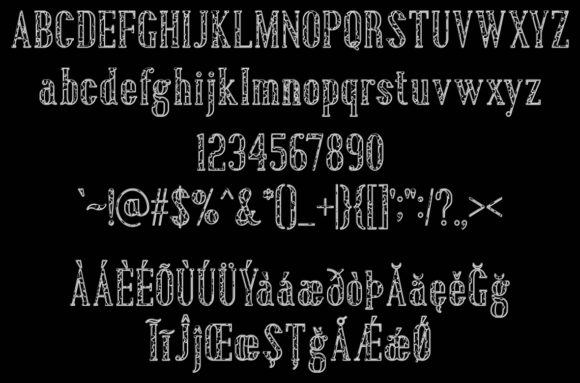Bubble Texture Font - Preview 1