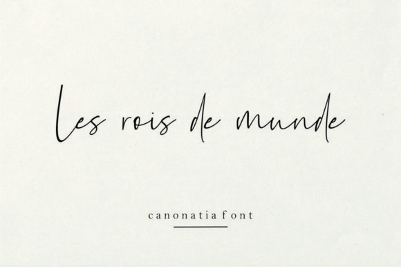 Canonatia Font - Preview 2