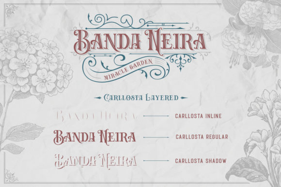 Carllosta Font PNG with transparent background - Preview 3
