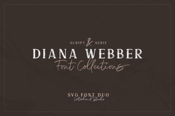 Diana Webber Family Font PNG with transparent background - Preview 1