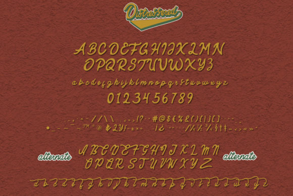Distressered Font PNG with transparent background - Preview 4