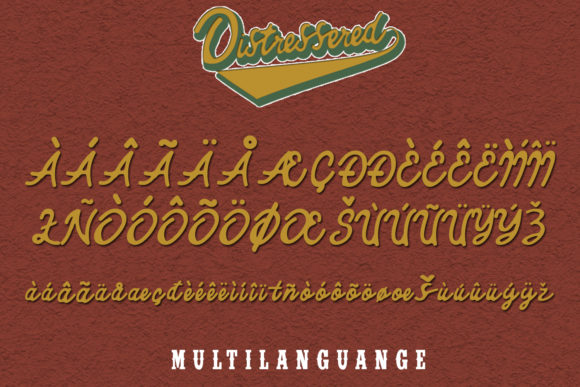 Distressered Font PNG with transparent background - Preview 6