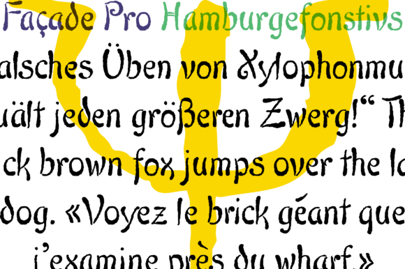 Façade Pro Font PNG with transparent background - Preview 3