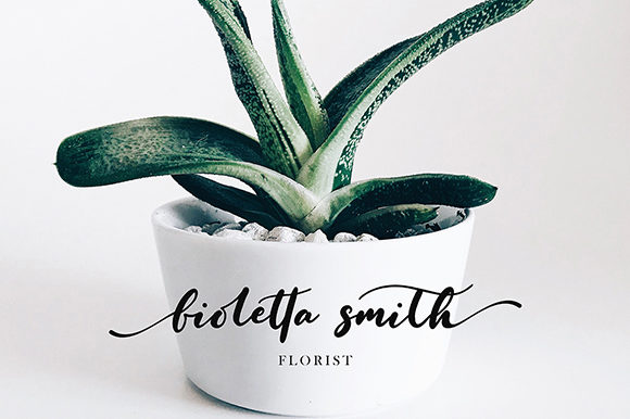 Fioletta Smith Font PNG with transparent background - Preview 2