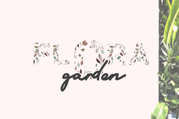 Flora Duo Font PNG with transparent background - Preview 2