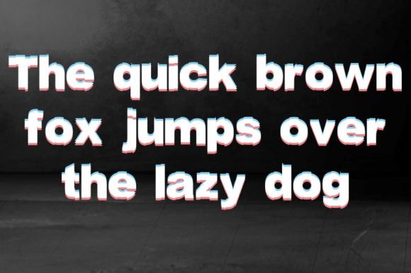 Glitchren Vertical Font - Preview 1
