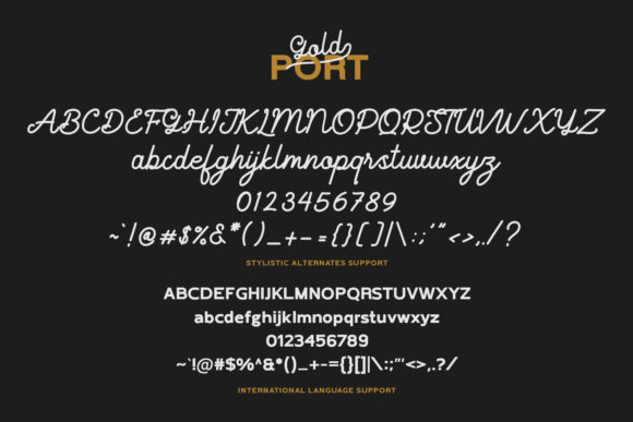 Gold Port Font - Preview 5