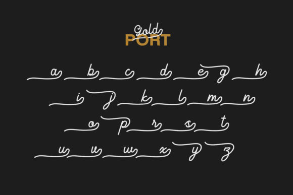 Gold Port Font - Preview 6