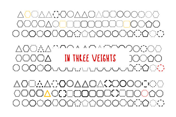 BM Graphics - Graphic Shapes Glyph Font - Preview 1
