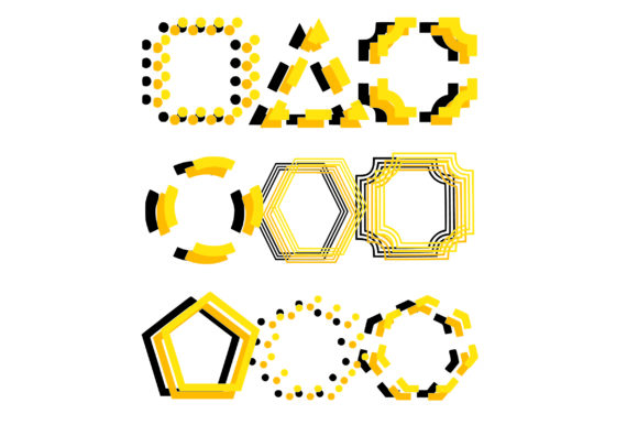 BM Graphics - Graphic Shapes Glyph Font - Preview 2