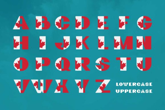 Great Canadian Family Font PNG with transparent background - Preview 1