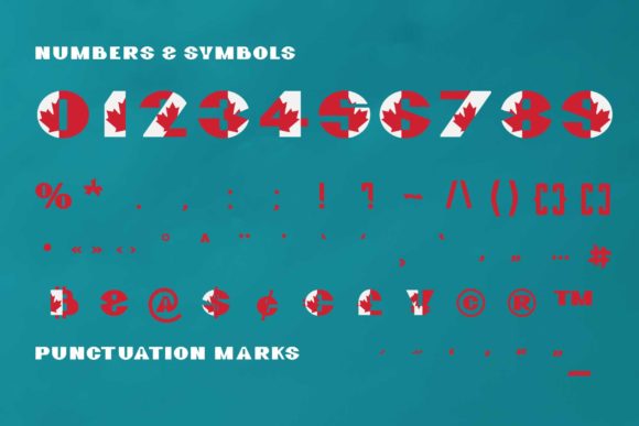 Great Canadian Family Font PNG with transparent background - Preview 2